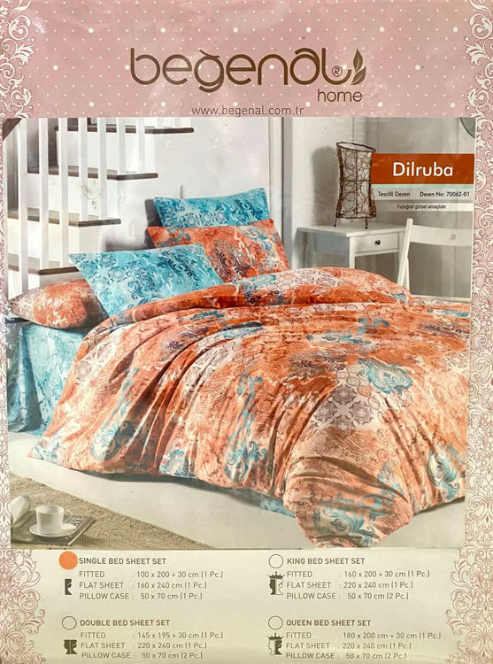 Picture of 7370 BEGENAL SINGLE BED SHEET SET FITTED 100X200+30CM